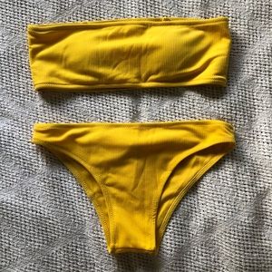 Yellow ZAFUL swimsuit size 6